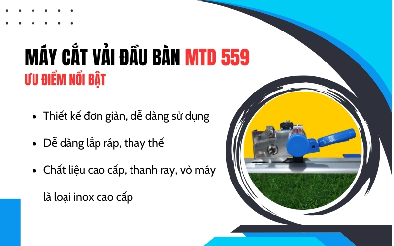 Máy cắt vải MTD 559, chiều dài 2.8m