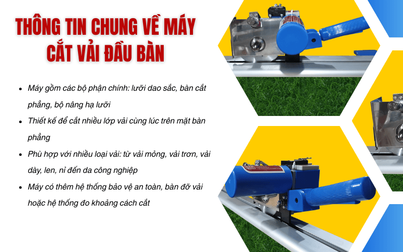 Thông tin chung về máy cắt vải đầu bàn