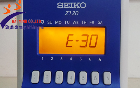Màn hình máy chấm công thẻ giấy Seiko Z120