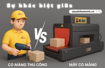 Sự khác biệt giữa máy co màng và co màng thủ công