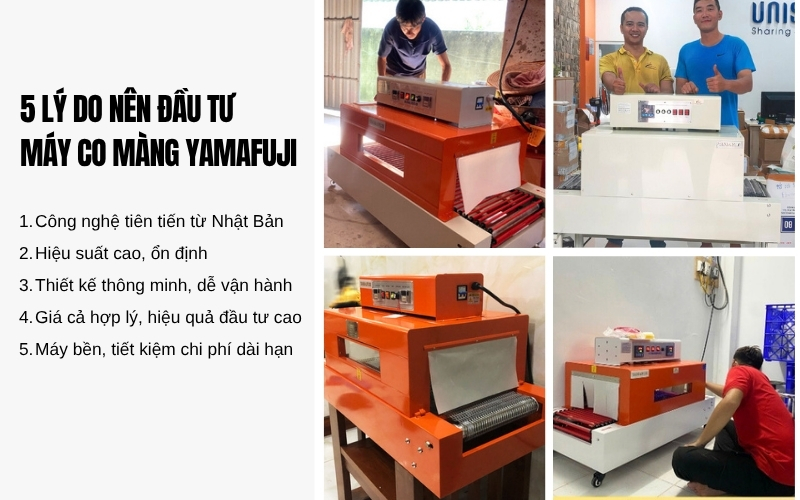 5 lý do nên đầu tư máy co màng Yamafuji