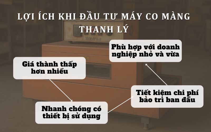 Lợi ích khi đầu tư máy co màng thanh lý