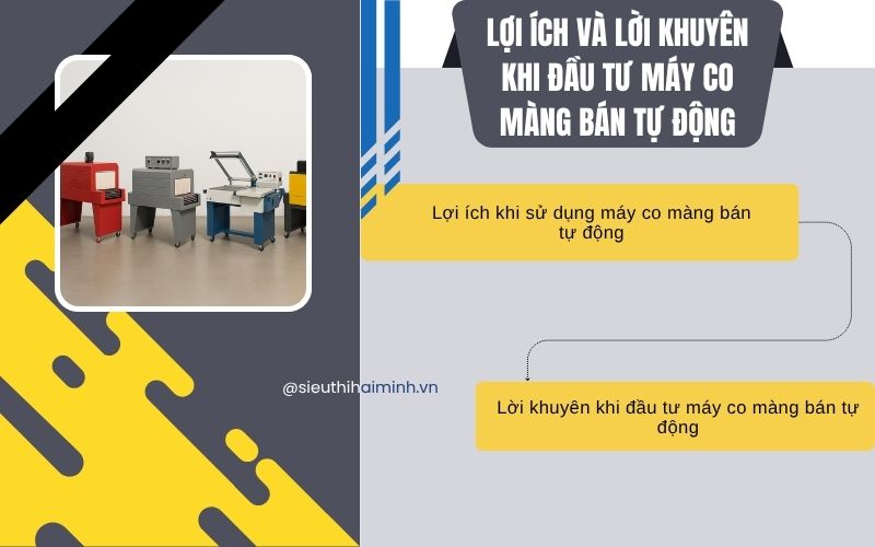 Lợi ích và lời khuyên khi đầu tư máy co màng bán tự động