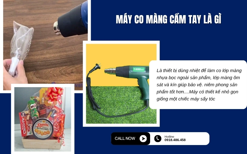 Máy co màng cầm tay là gì? Chi phí đầu tư