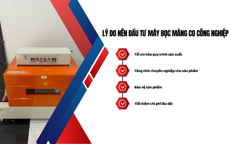 Lý do nên đầu tư máy bọc màng co công nghiệp cho doanh nghiệp