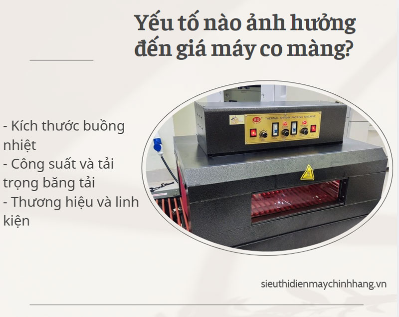 Máy co màng buồng nhiệt giá bao nhiêu? Có đắt không?