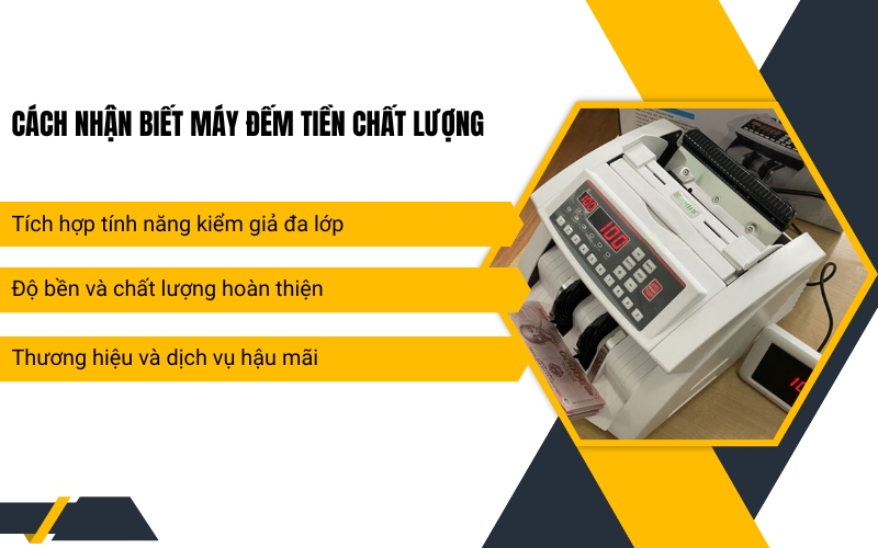 Cách nhận biết máy đếm tiền chất lượng