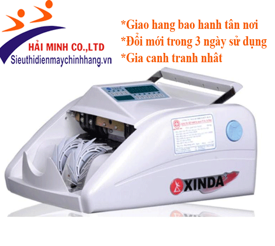 Máy đếm tiền xinda soi tiền giả