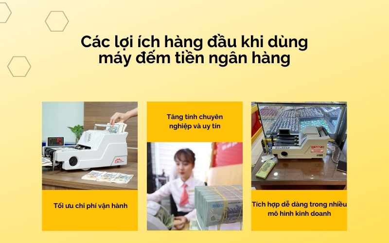 Tích hợp dễ dàng trong nhiều mô hình kinh doanh với máy đếm tiền