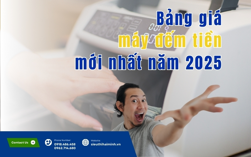 bảng giá máy đếm tiền mới nhất năm 2025