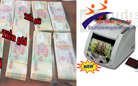 Máy đếm tiền giúp phân biệt tiền giả 1 cách chính xác