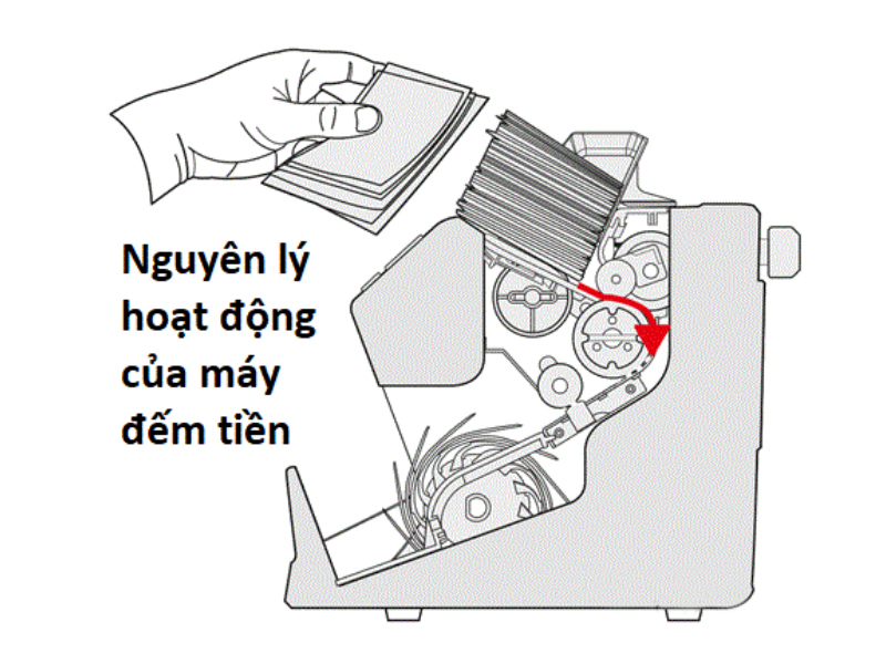nguyên lý hoạt động của máy đếm tiền Xinda