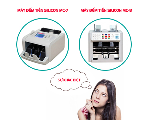 Sự khác biệt của máy đếm tiền silicon MC-7 và MC-8