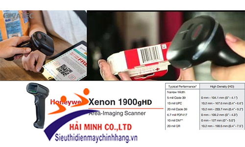 Sử dụng máy đọc mã vạch Honeywell (Metrologic) Xenon 1900gHD 