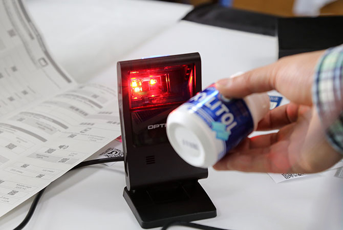 Máy quét mã vạch OPTION M-10