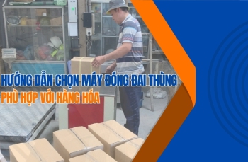 Hướng dẫn chọn máy đóng đai thùng phù hợp với hàng hóa