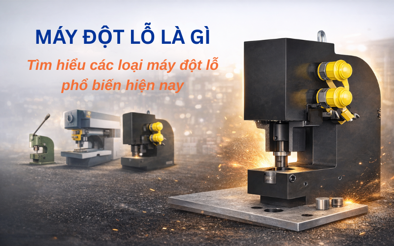 Máy đột lỗ là gì? Tìm hiểu các loại máy đột lỗ phổ biến hiện nay