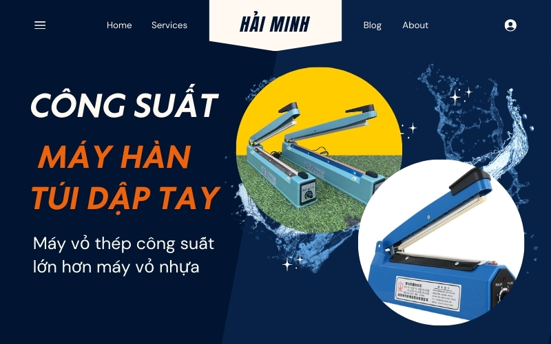 Công suất máy hàn túi vỏ nhựa thấp hơn vỏ thép