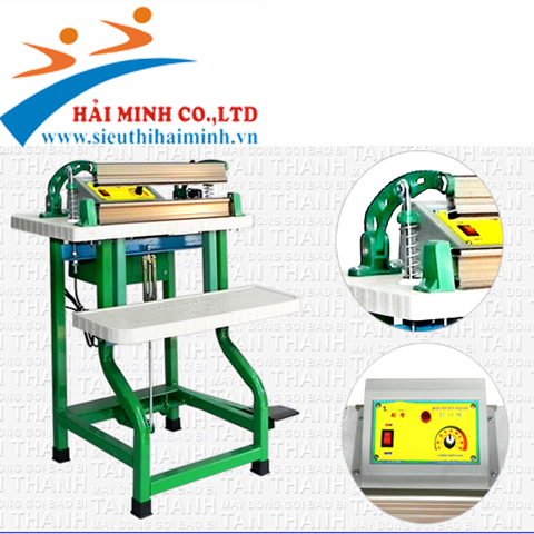 máy hàn miệng túi dập chân