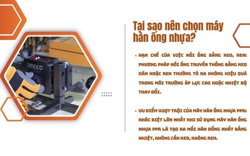 Tại sao nên chọn máy hàn ống nhựa?