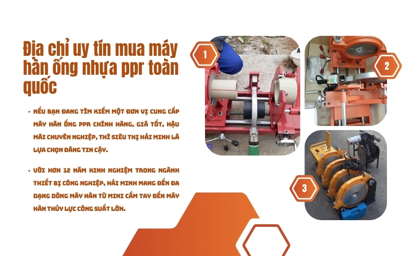 Địa chỉ uy tín mua máy hàn ống nhựa ppr toàn quốc