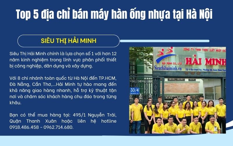 Top 5 địa chỉ bán máy hàn ống nhựa tại Hà Nội đáng mua nhất