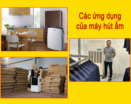Các ứng dụng của máy hút ẩm