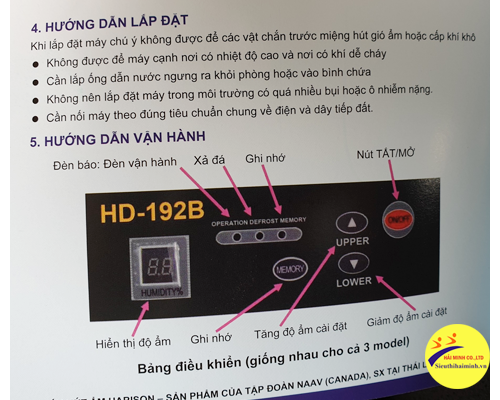 Máy hút ẩm Harison HD-150B