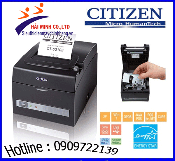 Máy in hóa đơn Citizen CT-310II