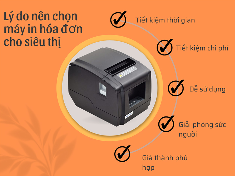 Lý do nên chọn máy in hóa đơn cho siêu thị