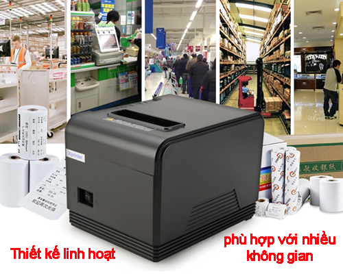 máy in hóa đơn thiết kế linh hoạt, tiện lợi