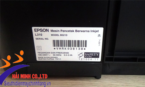 Thông số kỹ thuật của máy in phun màu Epson L310 chính hãng