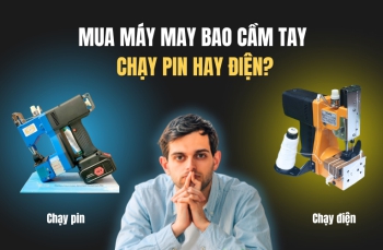 Mua máy may bao cầm tay chạy pin hay điện