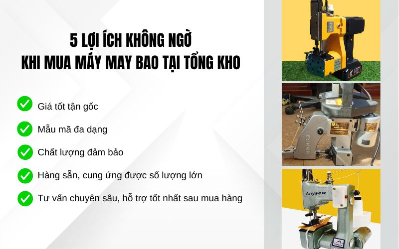 5 lợi ích không ngờ khi mua may may bao tại tổng kho