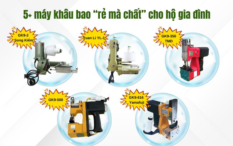 5 máy khâu bao rẻ mà chất cho hộ gia đình