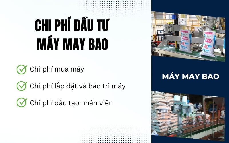 Chi phí đầu tư máy may bao