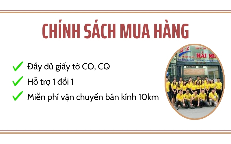 Chính sách mua máy may bao TMD