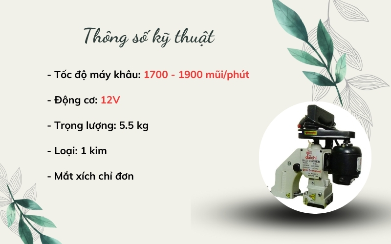 Giới thiệu chung về máy may bao Ấn Độ Daichi D/DA