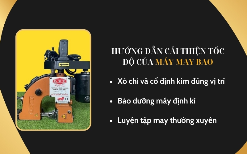 Hướng dẫn cải thiện tốc độ của máy may bao