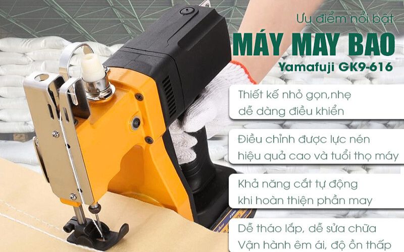 Máy khâu bao Yamafuji GK9-616