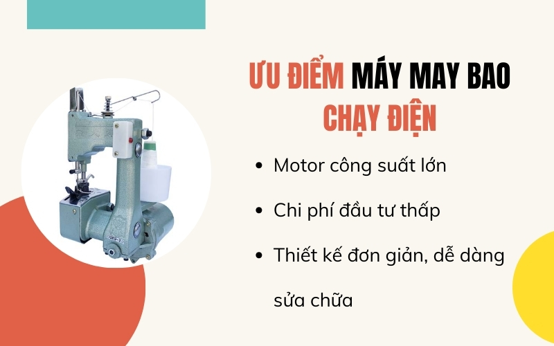 Máy may bao bì chạy điện có ưu nhược điểm g