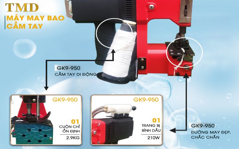 Máy may bao cầm tay GK9-950 của TMD