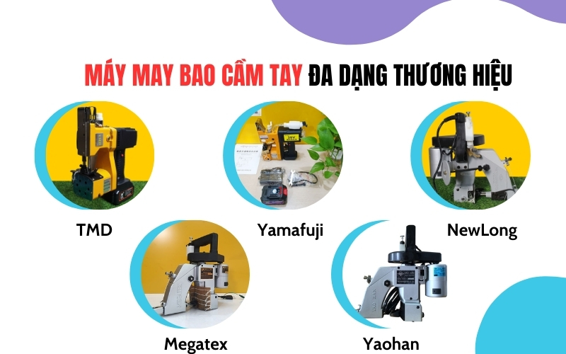 Máy may bao cầm tay đa dạng thương hiệu