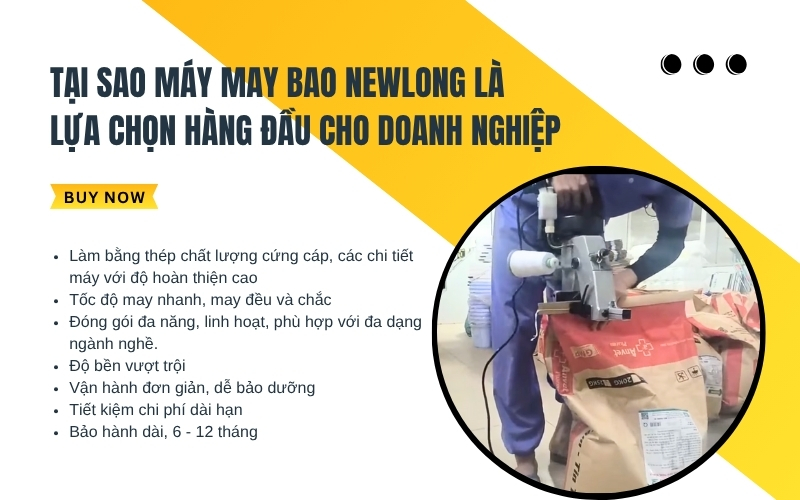 Tại sao máy may bao Newlong là lựa chọn hàng đầu cho doanh nghiệp