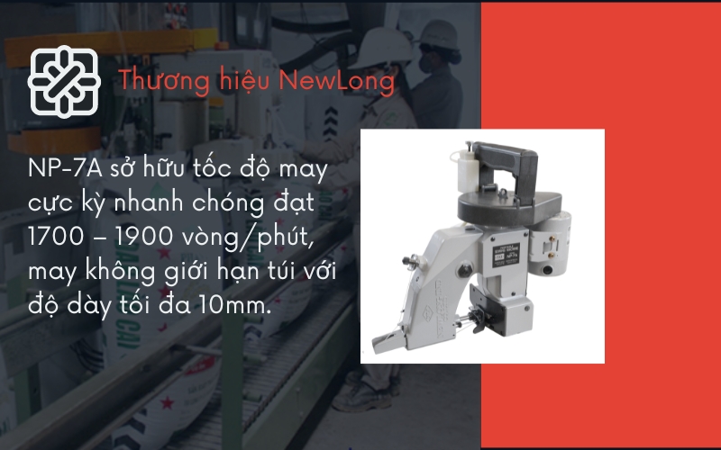 Thương hiệu máy may bao NewLong
