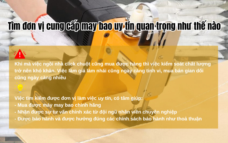Tìm một đơn vị cung cấp may bao uy tín quan trọng như thế nào