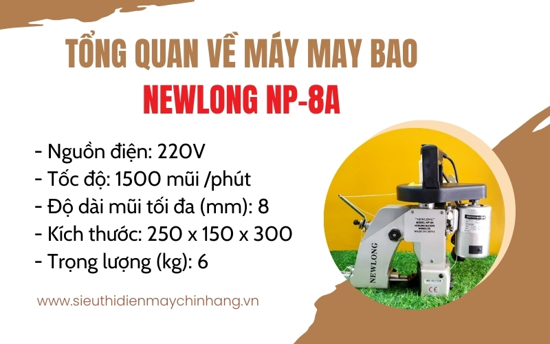 Tổng quan về máy khâu bao NewLong NP-8A