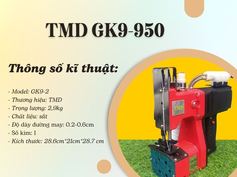 Máy may bao TMD GK9-950 (có bình dầu)