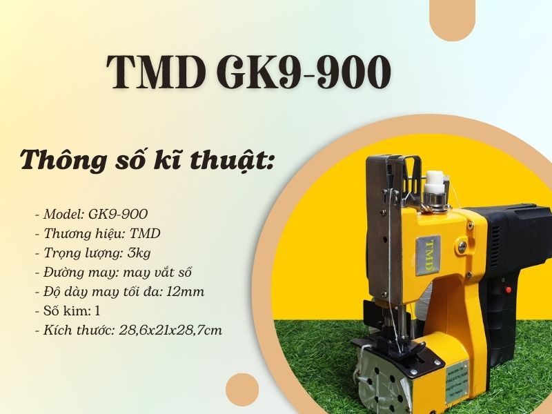 Máy may bao chạy pin TMD GK9-900