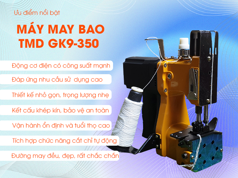 ưu điểm nổi bật máy máy bao TMD GK9-350